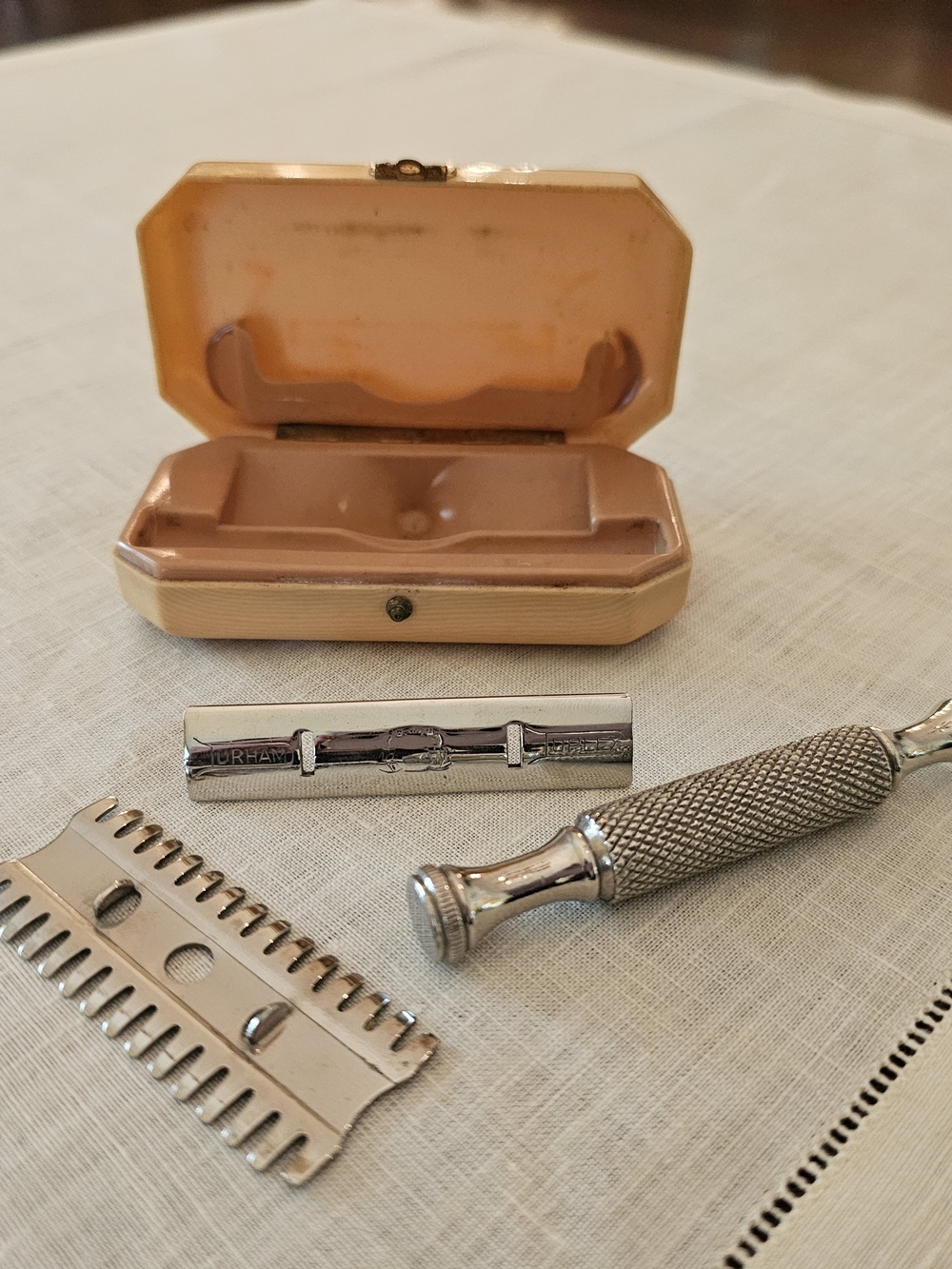 Vintage Durham Duplex Safety Razor Set with Case